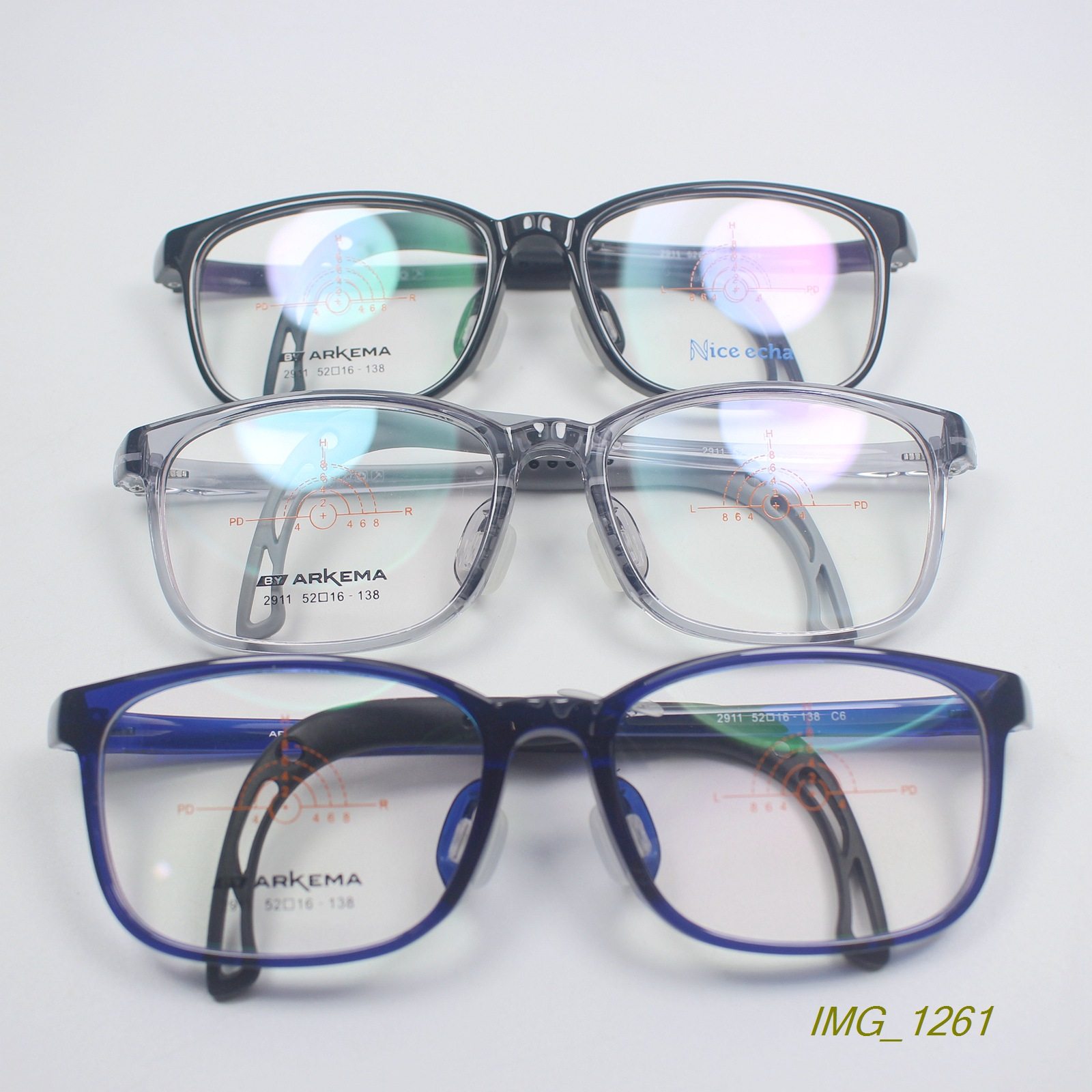 超轻超弹性防滑鼻托TR90新货儿童近视眼镜框方框眼镜架3色2911