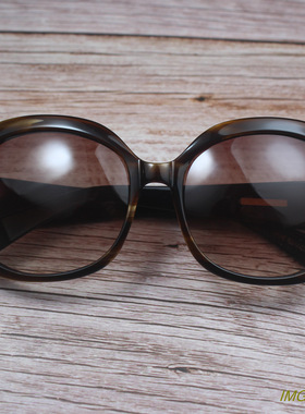 潮款时尚女性ins洋气复古方圆框板材女士太阳眼镜墨镜棕纹色