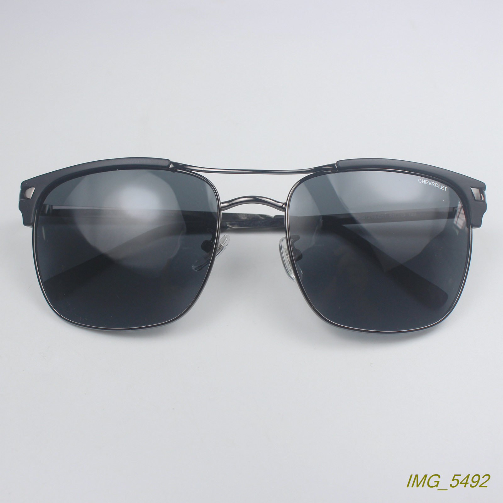 外贸复古方框双梁树脂金属偏光太阳镜男女时尚潮款墨镜显脸小1216