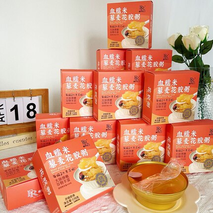 佛罗伦汀血糯米藜麦花胶粥170g*10盒燕麦米银耳红枣速食粥早餐粥