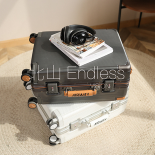 大容量海关锁旅行箱宽拉杆学生拉杆箱飞机轮铝框行李箱28寸托运箱