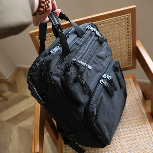 出口超轻尼龙商务旅行双肩包