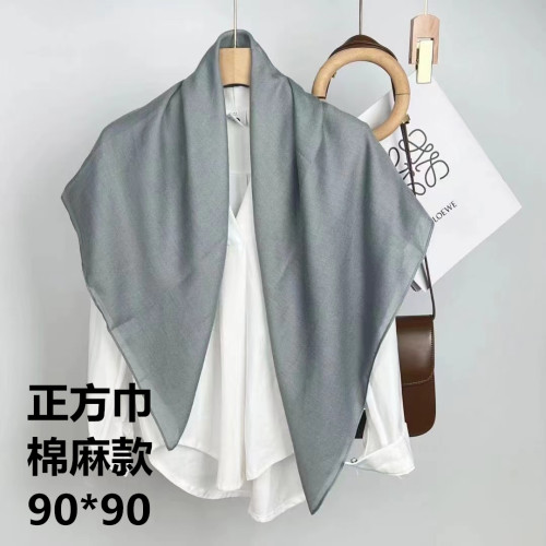 大方巾纯色棉麻外搭装饰文艺