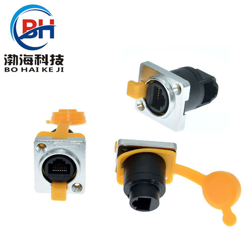 防水接头网口连接器BH法兰插座