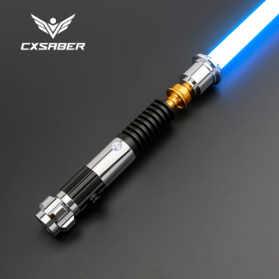 CXSABER星球大战光剑金属手柄欧比旺转剑版光剑可实战对决激光剑