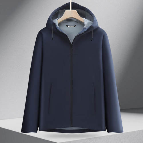 春秋轻量化飘纱冲锋衣连帽外套硬壳风衣定制logoDIY团体服