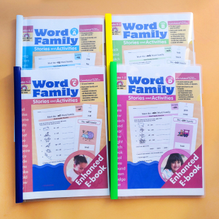 儿童英语Word Family词族高效扩充词汇量快速记忆自然拼读作业纸
