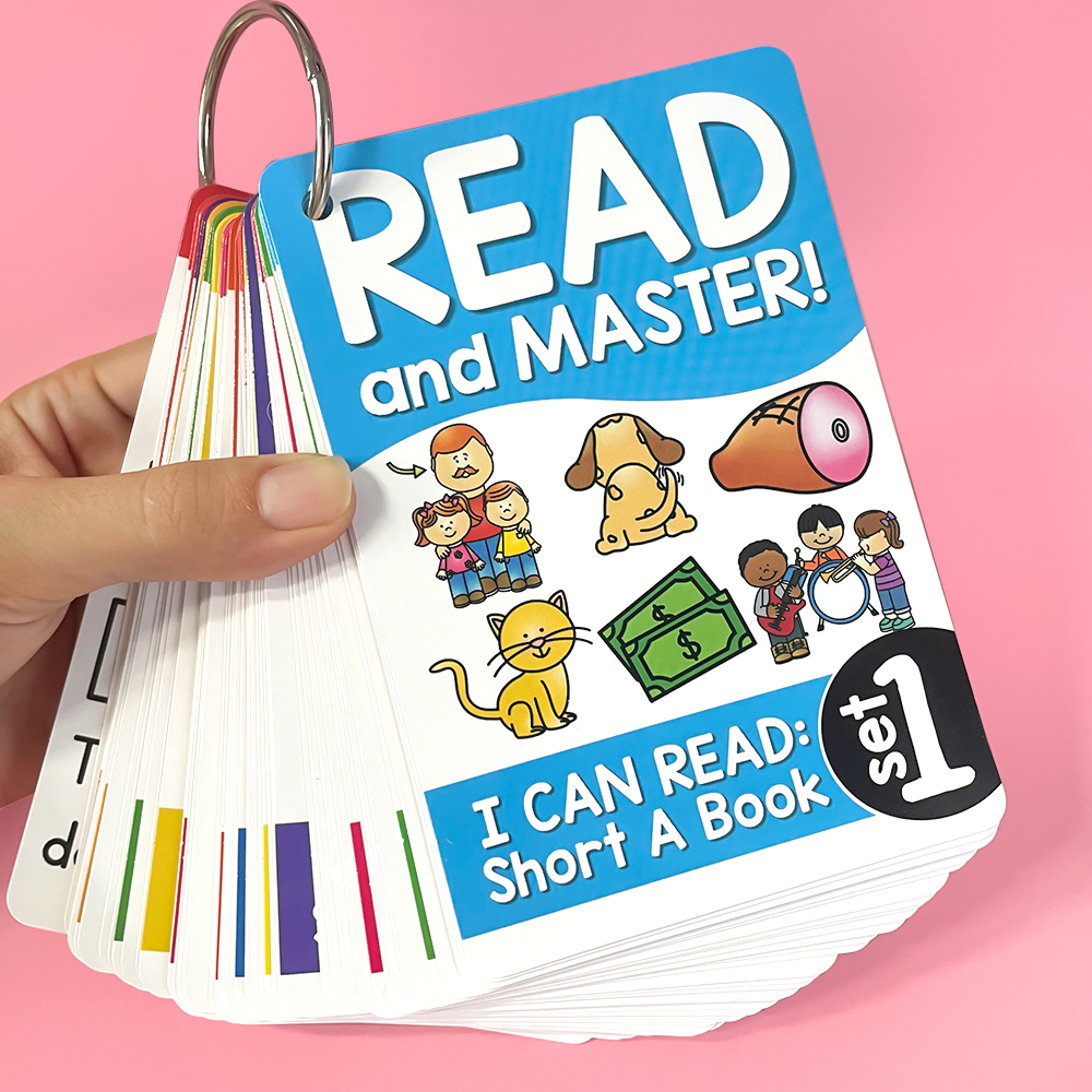 自然拼读闪卡防水单词卡107词根