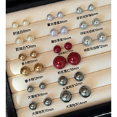 特价 轻奢高级感耳环耳饰 爆款 款 s925银针正圆珍珠耳钉女2025新款