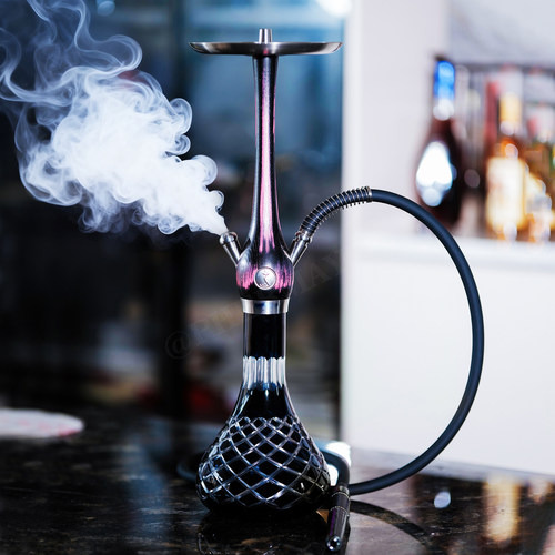 阿拉伯双管木头双管水烟壶套装