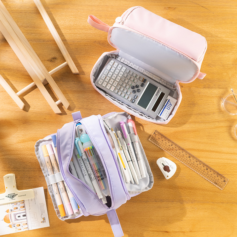 安蔻大容量笔袋2025年新款流行文具盒ins日系女生小学生铅笔盒