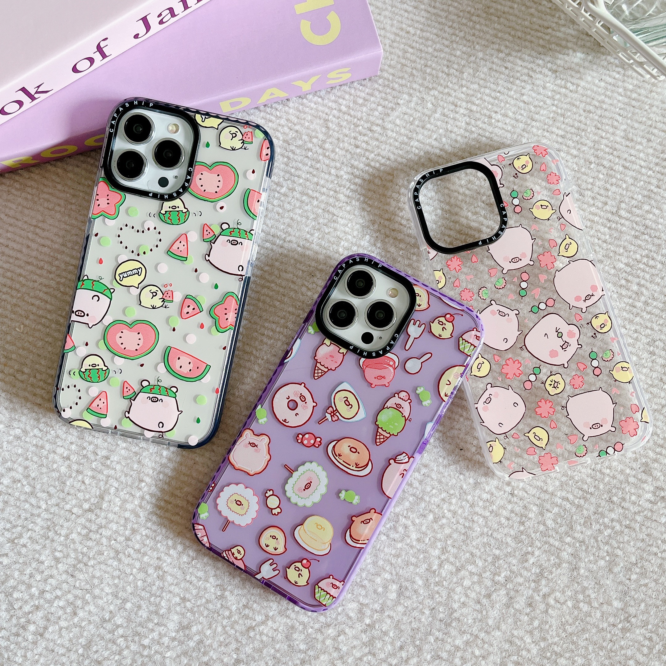 卡通小小猪16适用15苹果13手机壳iphone14promax新款12保护套11小众xsmax透明可爱硅胶8plus男女13防摔软壳xr