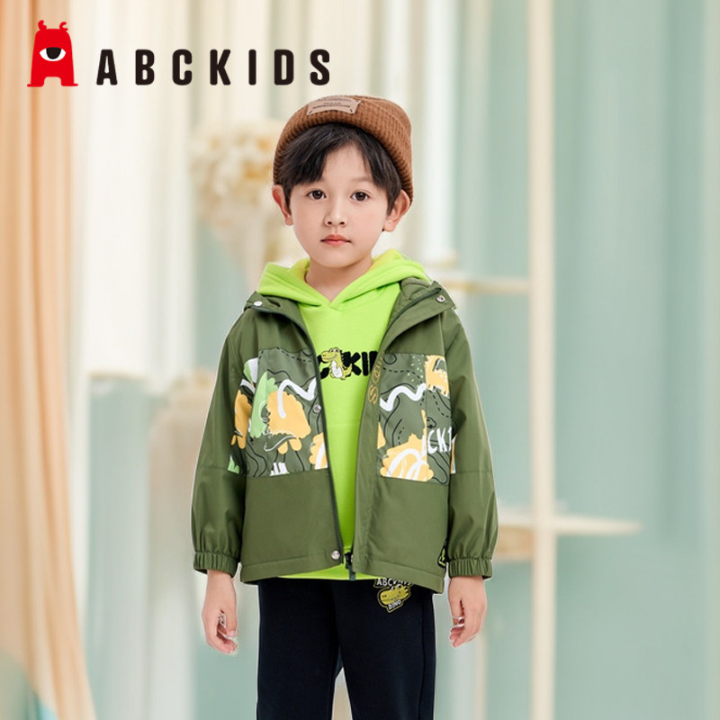 abckids童装男童奥特曼外套夹克衫商场新款儿童秋季加绒保暖上衣