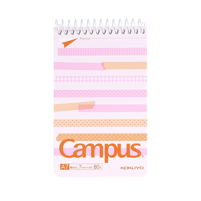 国誉小巧上翻易撕彩色a7便签本