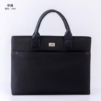 防水会议袋拉链前袋双层