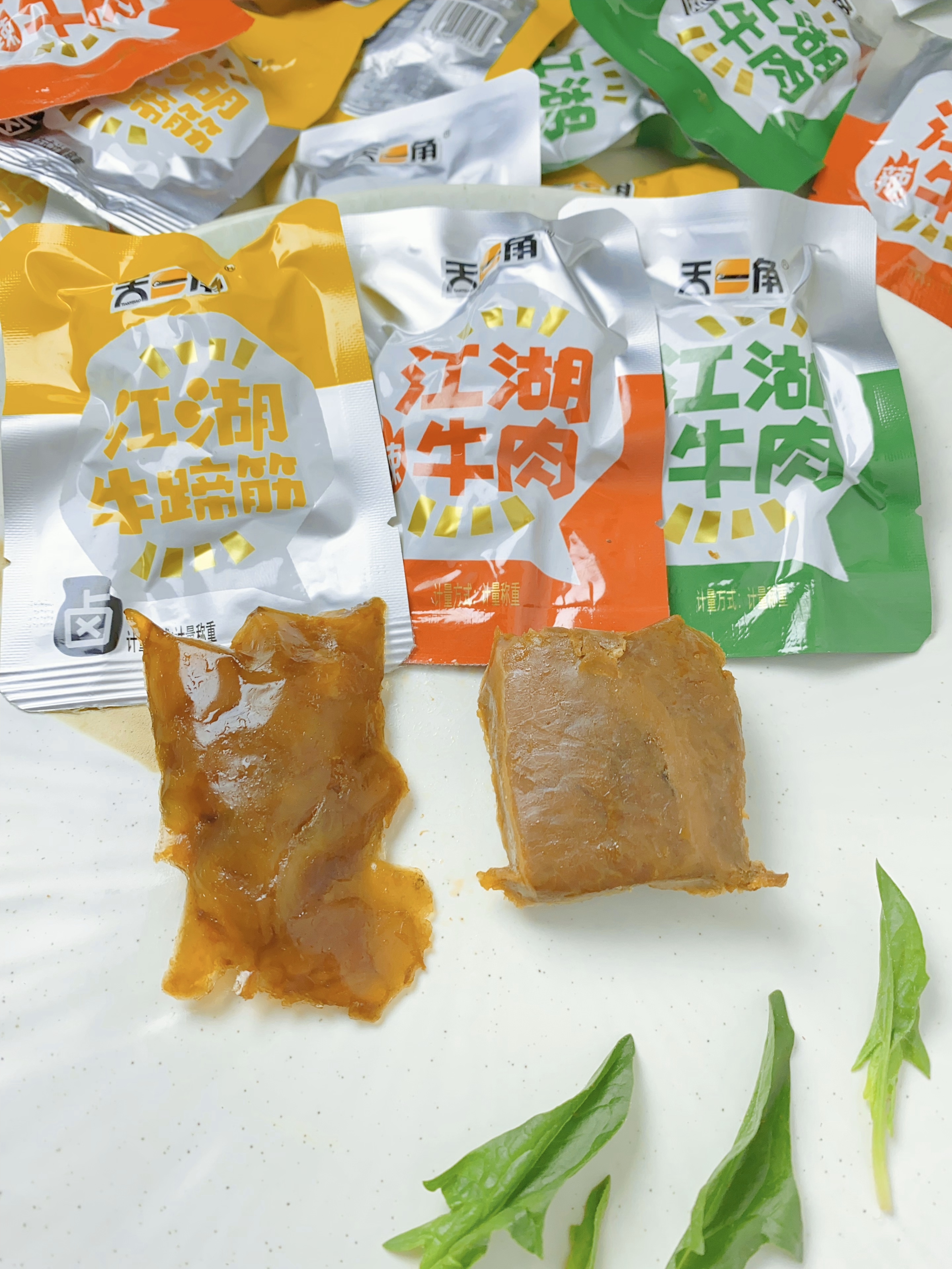 天一角江湖卤牛肉干牛蹄筋既食熟食散称休闲零食小吃独立真空包装