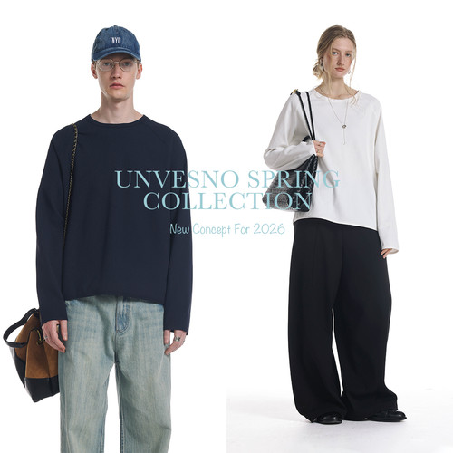 【多功能面料】Unvesno(UN)帝人华夫格抗静电吸湿速干口粮长袖T恤