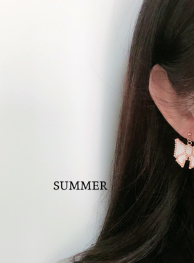 summer手作｜miyuki米珠串珠手工ins风几何气质春夏蝴蝶耳环耳饰