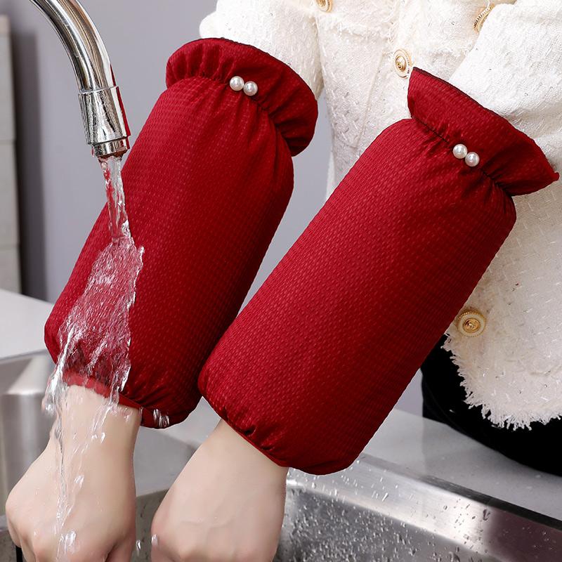 防水袖套秋冬2025新款女款羽绒服