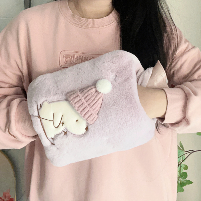 可爱毛绒暖水袋灌水女生宿舍暖床