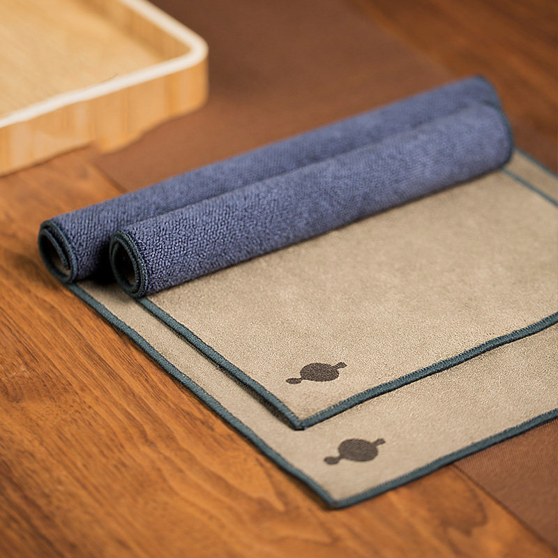 鹿皮绒创意茶巾茶席桌布家用吸水长方形茶布功夫茶仿鹿皮绒加厚,餐饮具,茶巾,淘宝优惠券,粉丝福利购,淘宝优惠卷