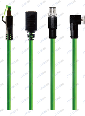 Profinet M12转RJ45工业以太网EtherCAT网线EtherCat总线EtherNet