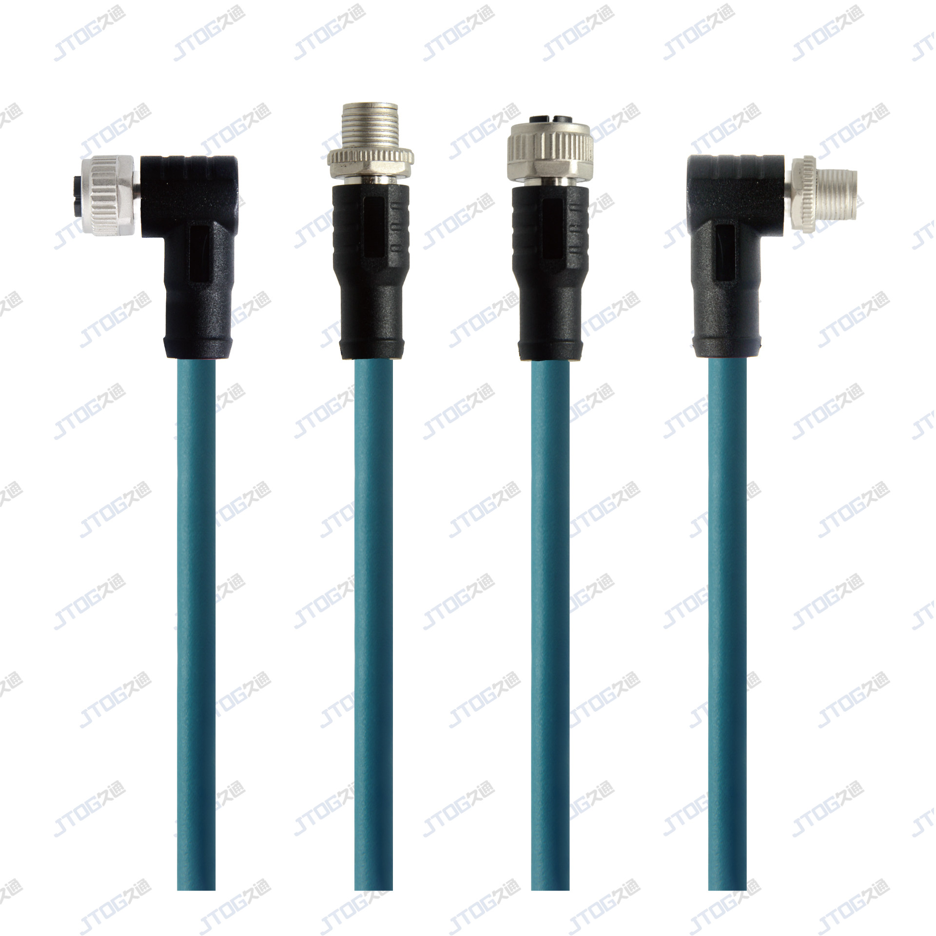 定制m12防水连接器延长线