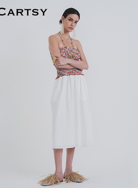 MICartsy王紫珊春夏新款打缆抹胸连衣裙女性感露背BRBR053