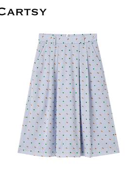 MICartsy王紫珊春夏新款波点A字半身裙女原创设计小众BRBR092