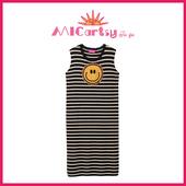 黑色条纹无袖 MICartsy王紫珊配饰车to go系列新款 背心连衣裙子女