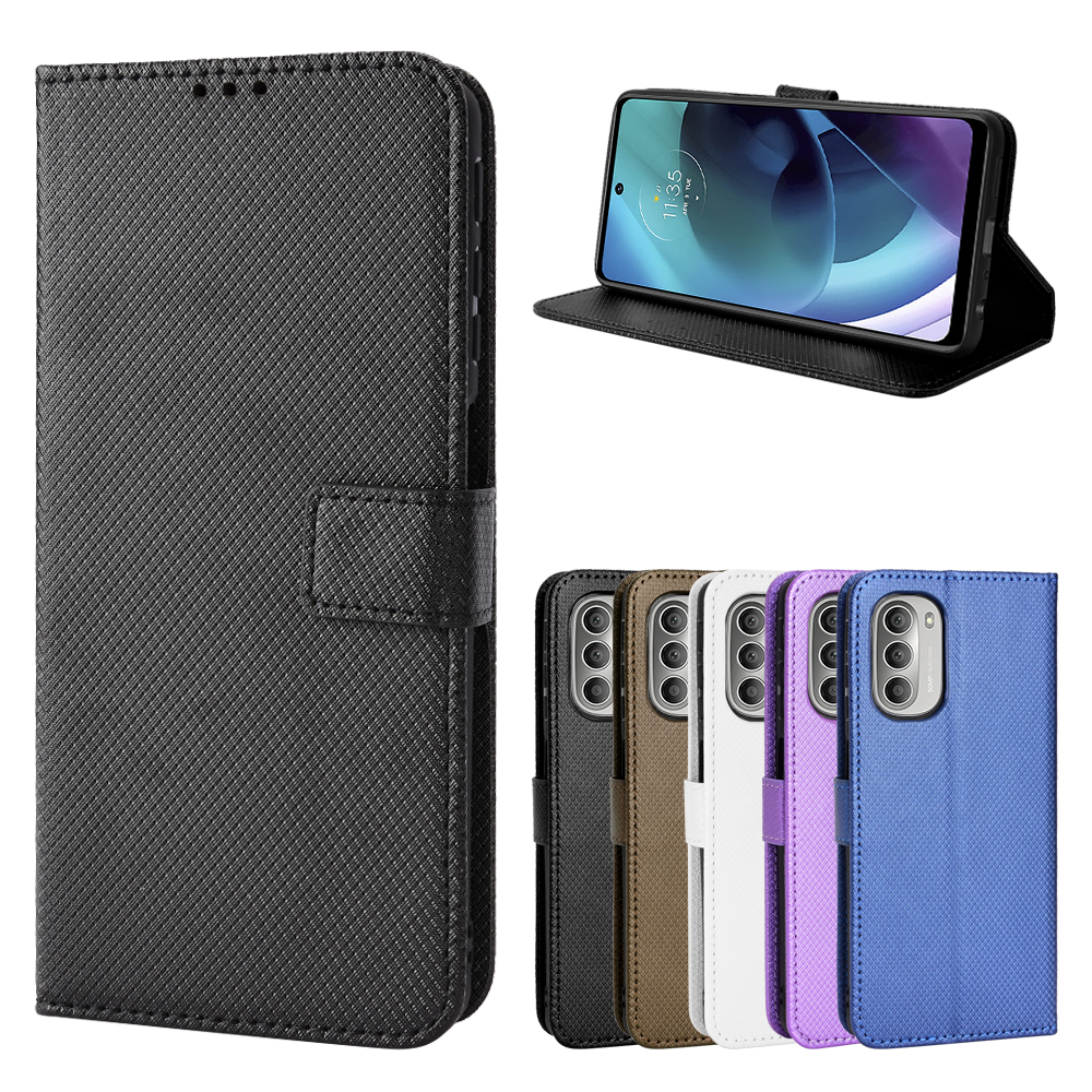 适用于MOTO G52J 5G II/G52J 5G钻石纹皮套手机壳插卡保护套男女