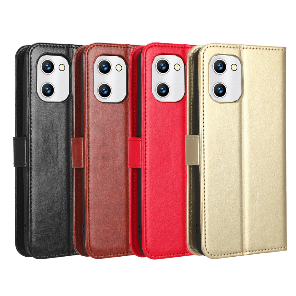 适用于优米UMIDIGI C2,C1,C1max疯马纹皮套手机壳插卡保护套防摔