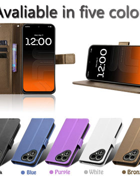 适用于传音Tecno Pova8 5G，LK6钻石纹皮套手机壳翻盖式插卡保护套防摔商务男女外壳