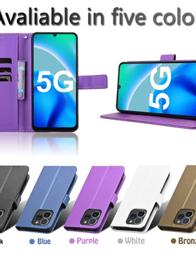 适用于Fossibot S1钻石纹皮套手机壳插卡防摔保护套商务男女外壳翻盖式