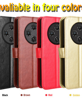 适用于传音Tecno Spark 30C 4G，KL5N疯马纹皮套手机壳插卡防摔保护套翻盖式商务男女外壳