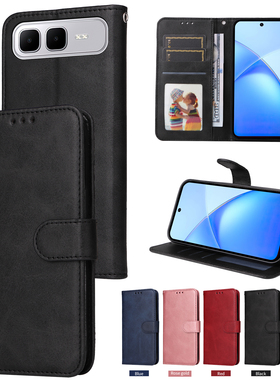 适用于传音Infinix Smart 10 Plus 4G,X6725B经典小牛纹皮套手机壳插卡防摔保护套商务男女素皮外壳翻盖式