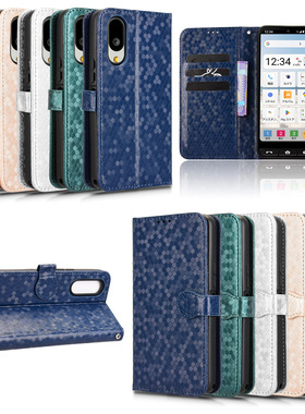 适用于夏普Aquos Basio Active3波点纹皮套手机壳插卡防摔保护套翻盖式商务男女外壳