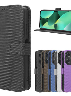 适用于传音Tecno Spark10 Pro/KI7钻石纹皮套手机壳插卡防摔软壳