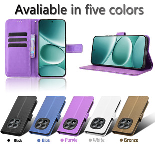 Pro 红米Note15 Plus 男女素皮外壳插卡 适用于小米Poco 5G钻石纹皮套手机壳防摔保护套翻盖式