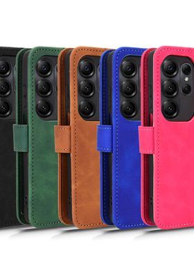 适用于道格Doogee Note 56X，Note 56X Pro肤感小牛纹皮套手机壳插卡防摔保护套翻盖男女素皮商务