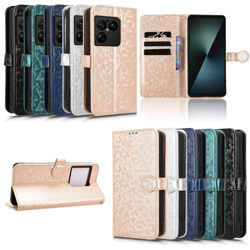 适用于索尼Xperia 1 VIII，8代波点纹皮套手机壳翻盖式防摔保护套商务男女外壳插卡