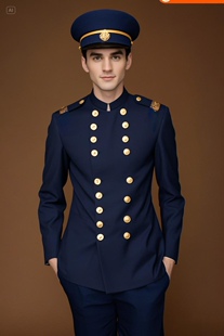 绯晨新款酒店前台迎宾服形象岗制服门童服装酒店保安服