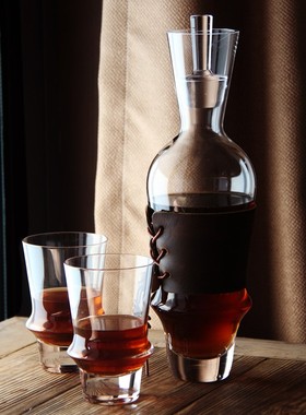 WU.物兮物 轻奢风创意透明玻璃酒杯醒酒器现代家居酒店餐厅桌面装