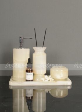 WU物兮物 轻奢玉石卫浴套件洗漱套装样板间卫生间浴室台面高级感