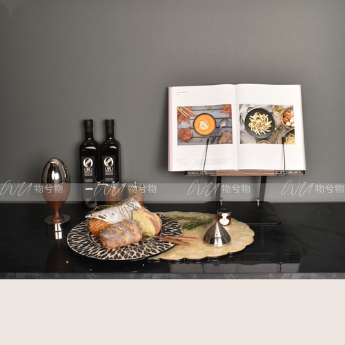 WU物兮物 中古风样板间厨房台面生活化烘焙区面包橄榄油饰品摆件