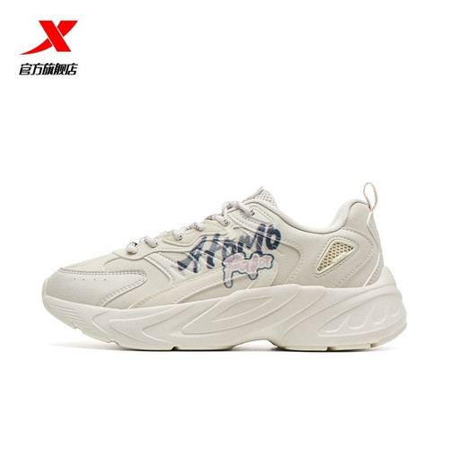 特步休闲鞋女鞋运动鞋厚底增高