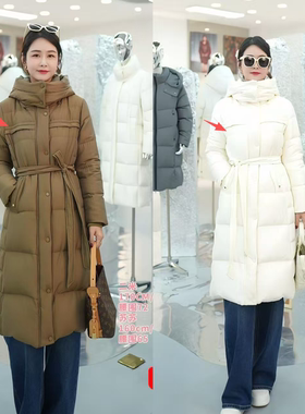 【二米粉丝专享】2026新品长款修身拉腿长鹅绒服DNX169