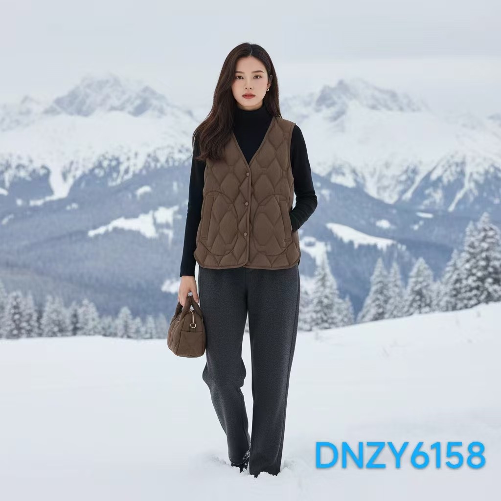 【二米粉丝专享】新品双面可穿亲肤马甲鹅绒服DNZY6158