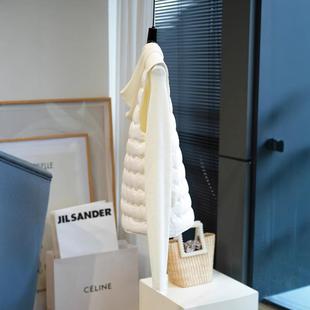 虫小小2024秋冬轻薄羽绒马甲背心女无袖内搭白鸭绒羽绒服上衣774Q