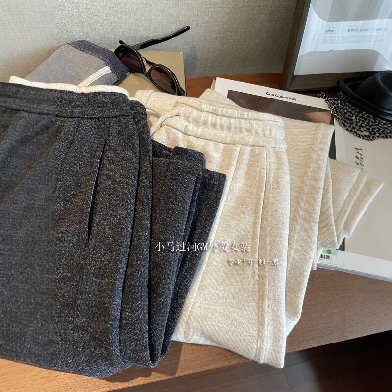 外贸原单尖货，懂行的赶紧收！克重加厚+高腰宽松直筒显瘦阔腿裤,女装/女士精品,休闲裤,淘宝优惠券,粉丝福利购,淘宝优惠卷